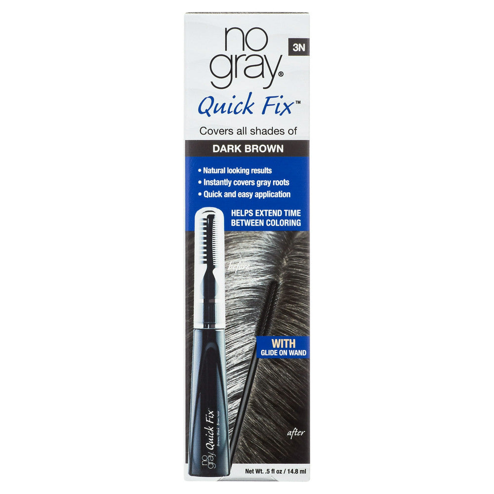 No Gray Quick Fix Hair Color, Dark Brown, 0.5 Oz